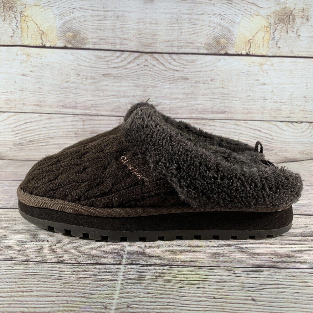 Skechers Women Keepsakes Postage 46346 Brown Slide Slippers Size 6
